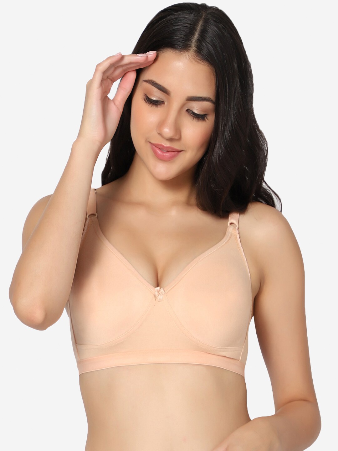 

In Care Full Coverage Non Padded Super Support Cotton T-shirt Bra, Beige