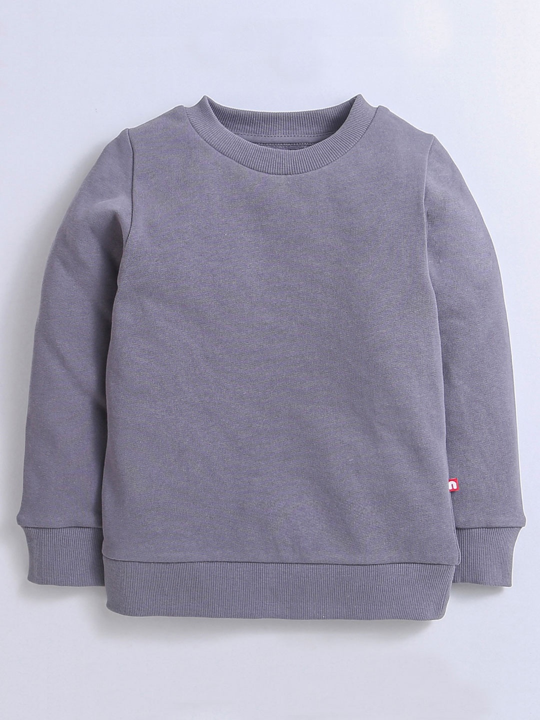 

Nino Bambino Kids Pure Cotton Pullover Sweatshirt, Grey