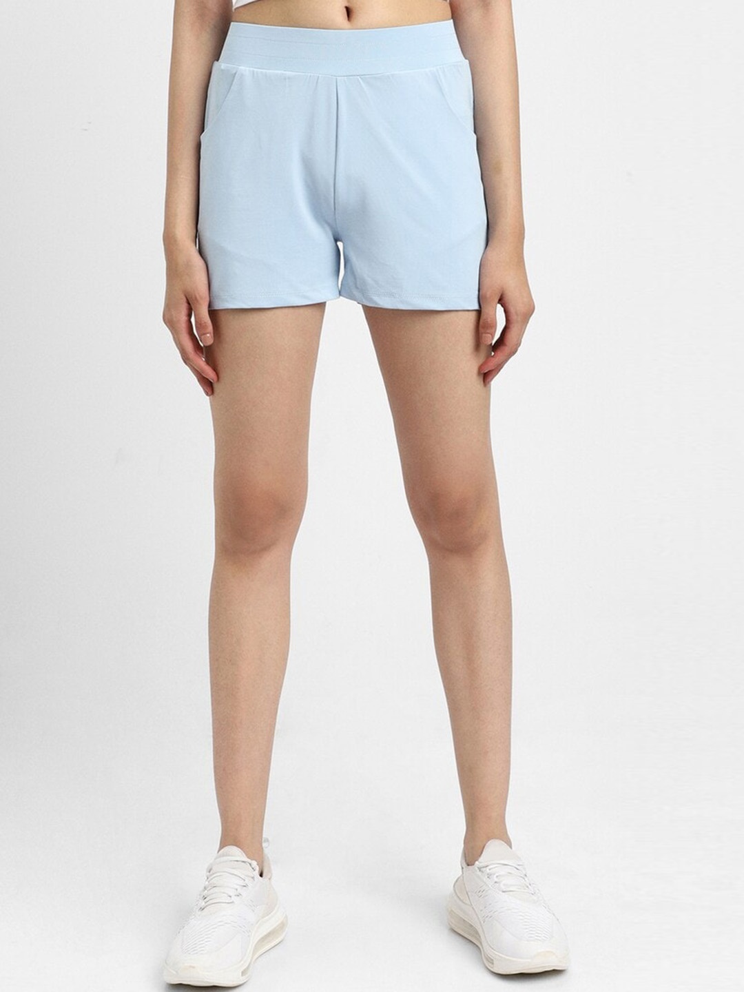 

FOREVER 21 Women Mid-Rise Shorts, Blue