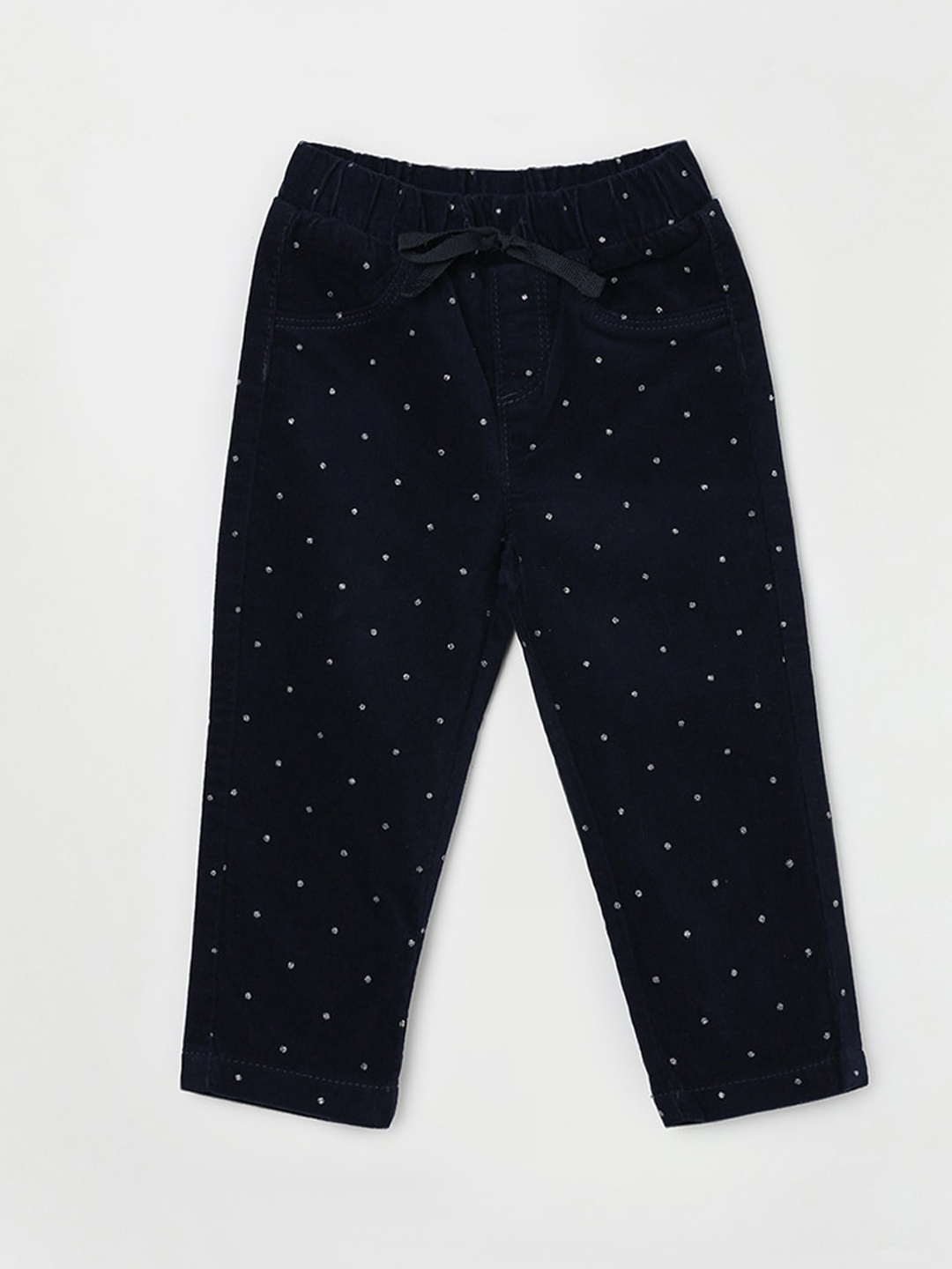 

Juniors by Lifestyle Girls Polka Dot Printed Trousers, Blue
