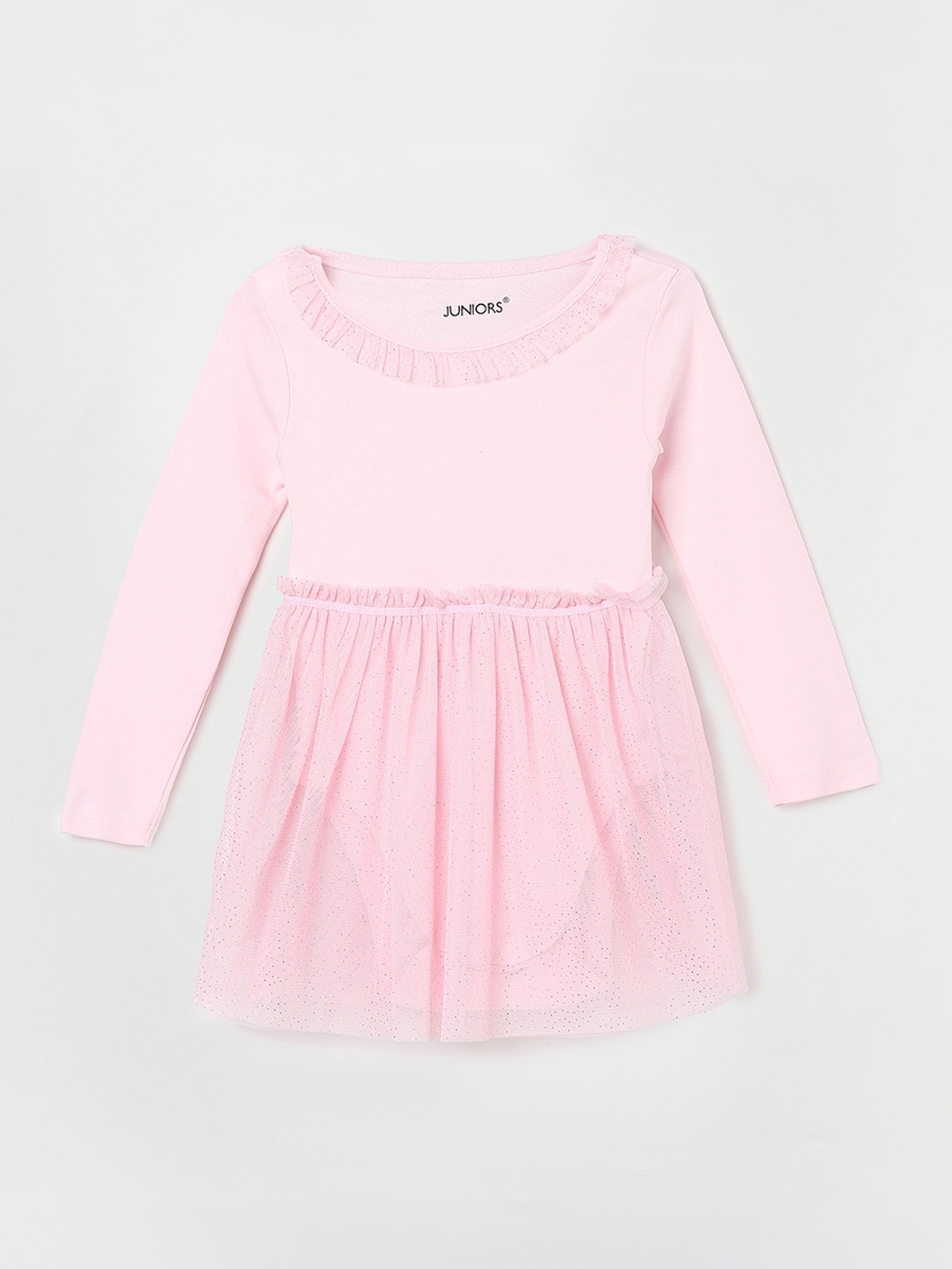 

Juniors by Lifestyle Girls Round Neck Pure Cotton Bodysuit, Pink