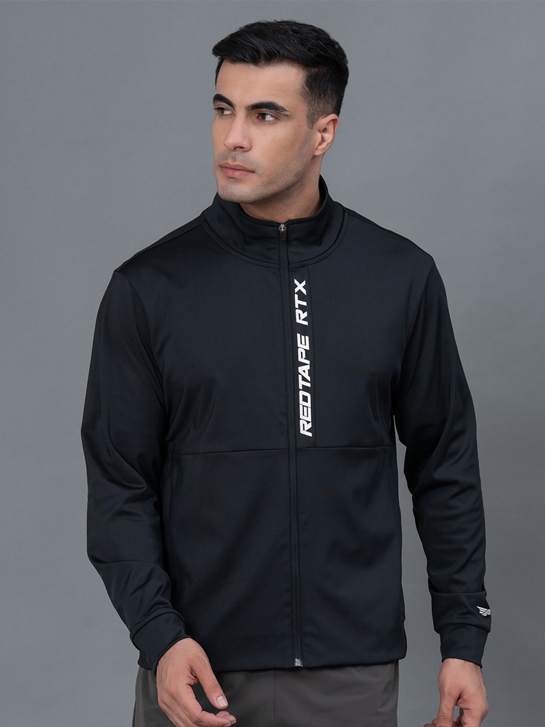 

Red Tape Men Graphic Print Stretchable Athleisure Sweatshirt, Black