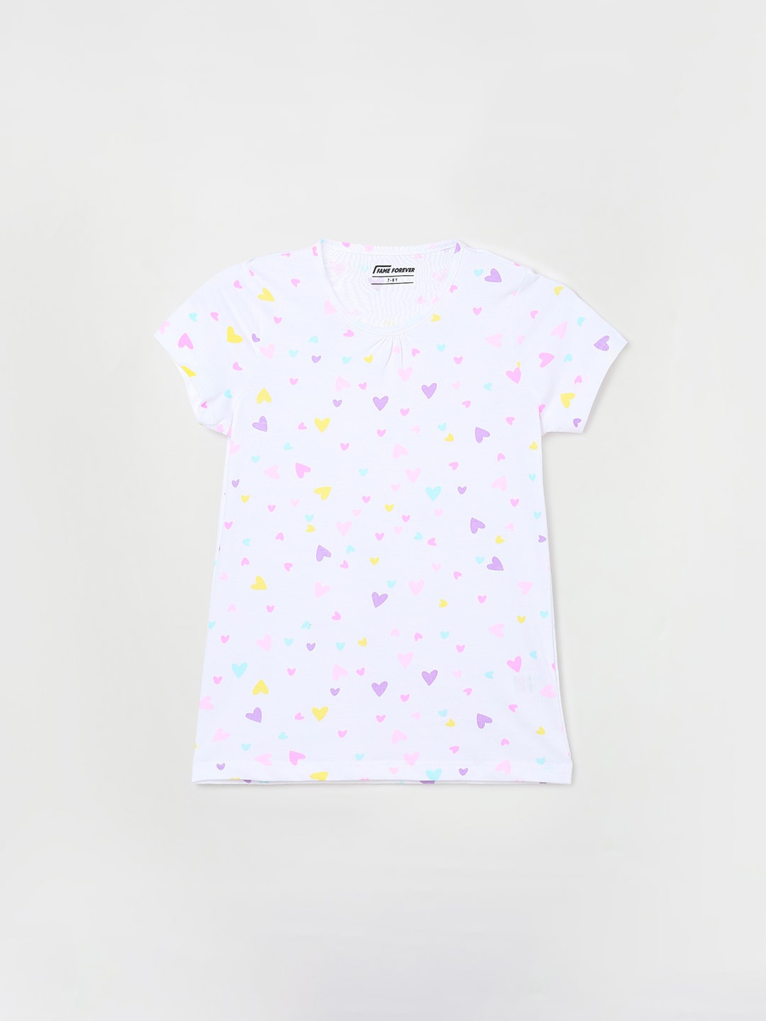 

Fame Forever by Lifestyle Girls Conversational Printed Pure Cotton T-shirt, White