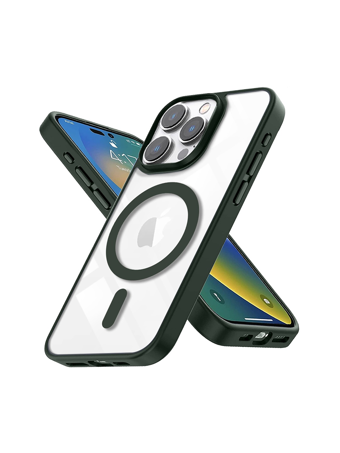 

Karwan iPhone 14 Pro Shock-Proof Magsafe Back Case, Green