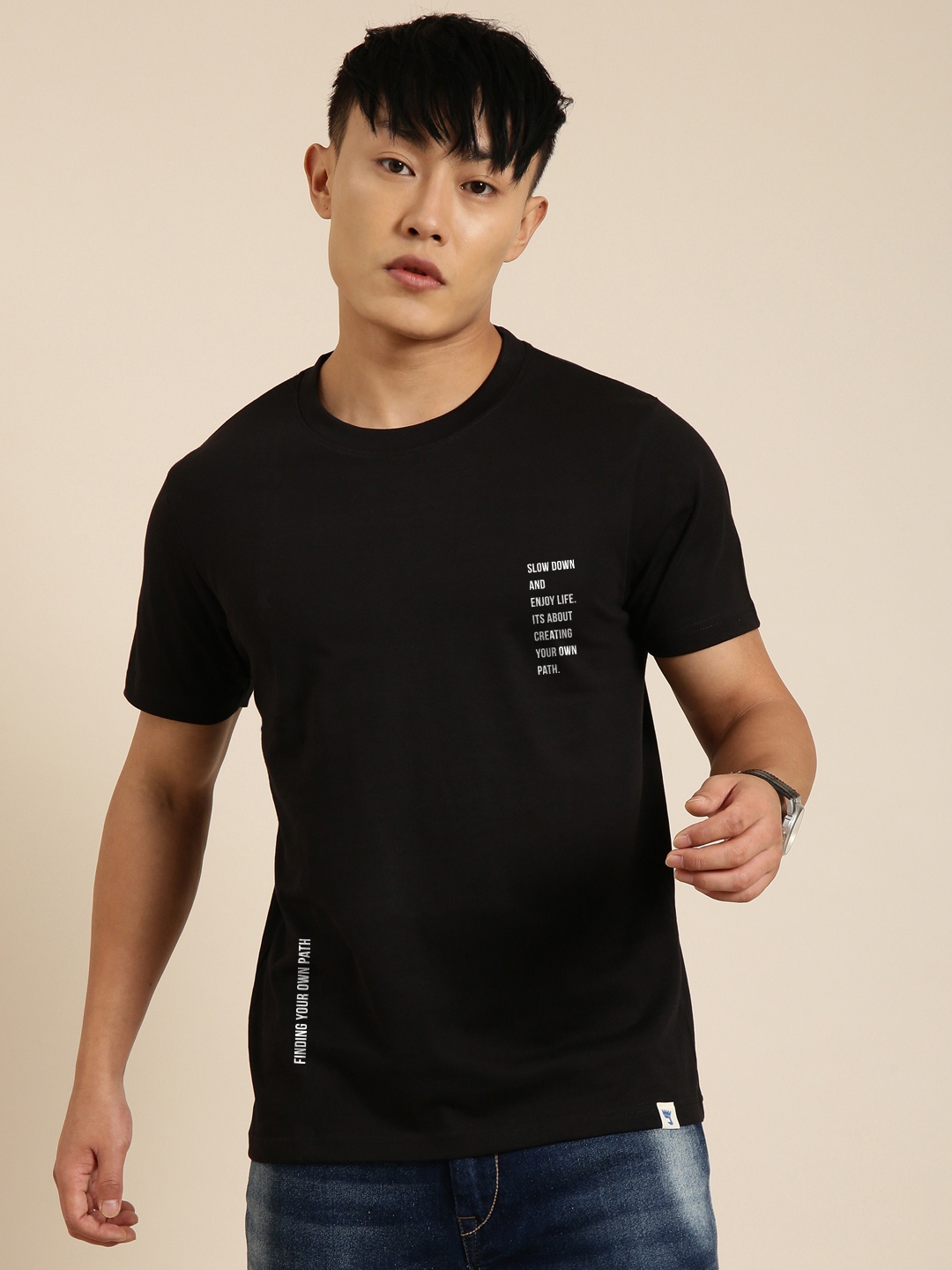 

Joven Pure Cotton Oversized T-shirt, Black