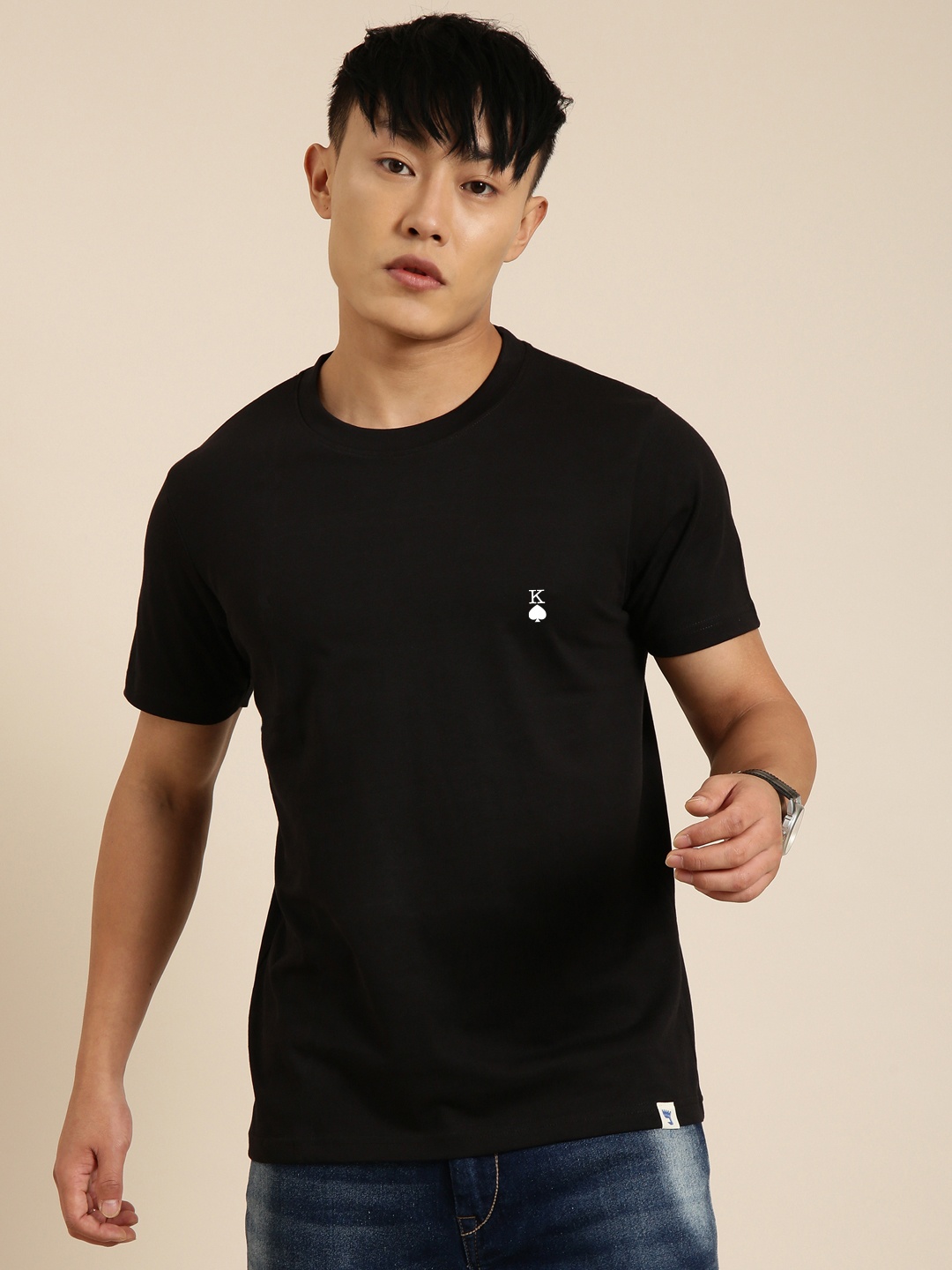 

Joven Pure Cotton Oversized T-shirt, Black