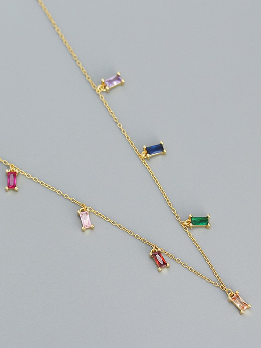 

VIEN Gold-Toned & Red Gold-Plated Necklace