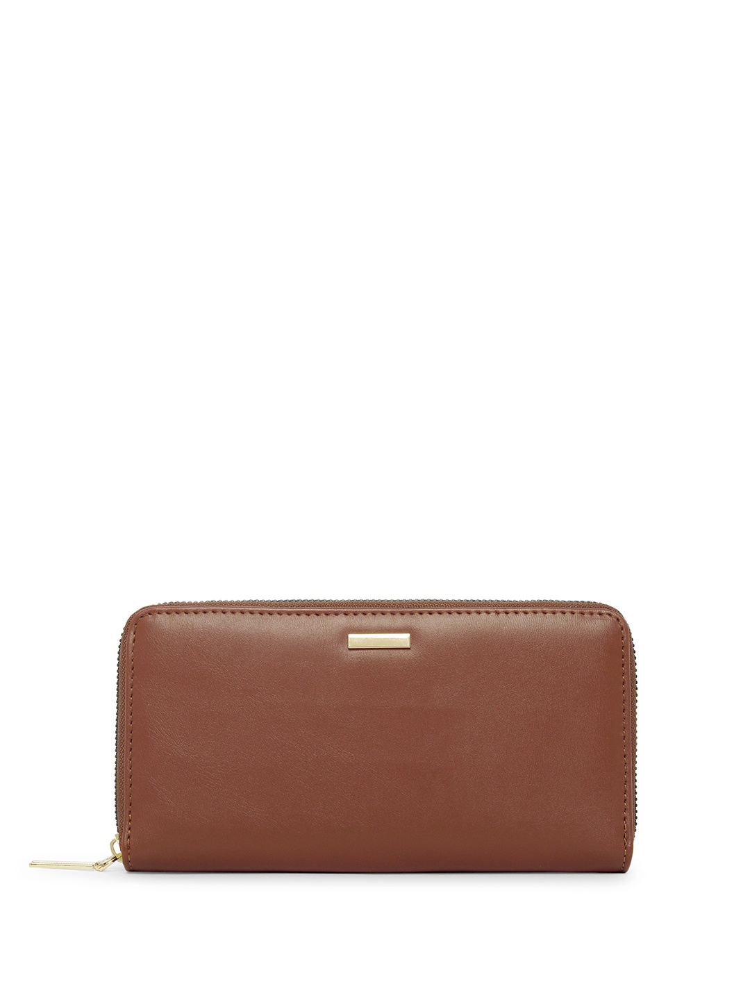 

Mast & Harbour Women Zip Around Wallet, Brown