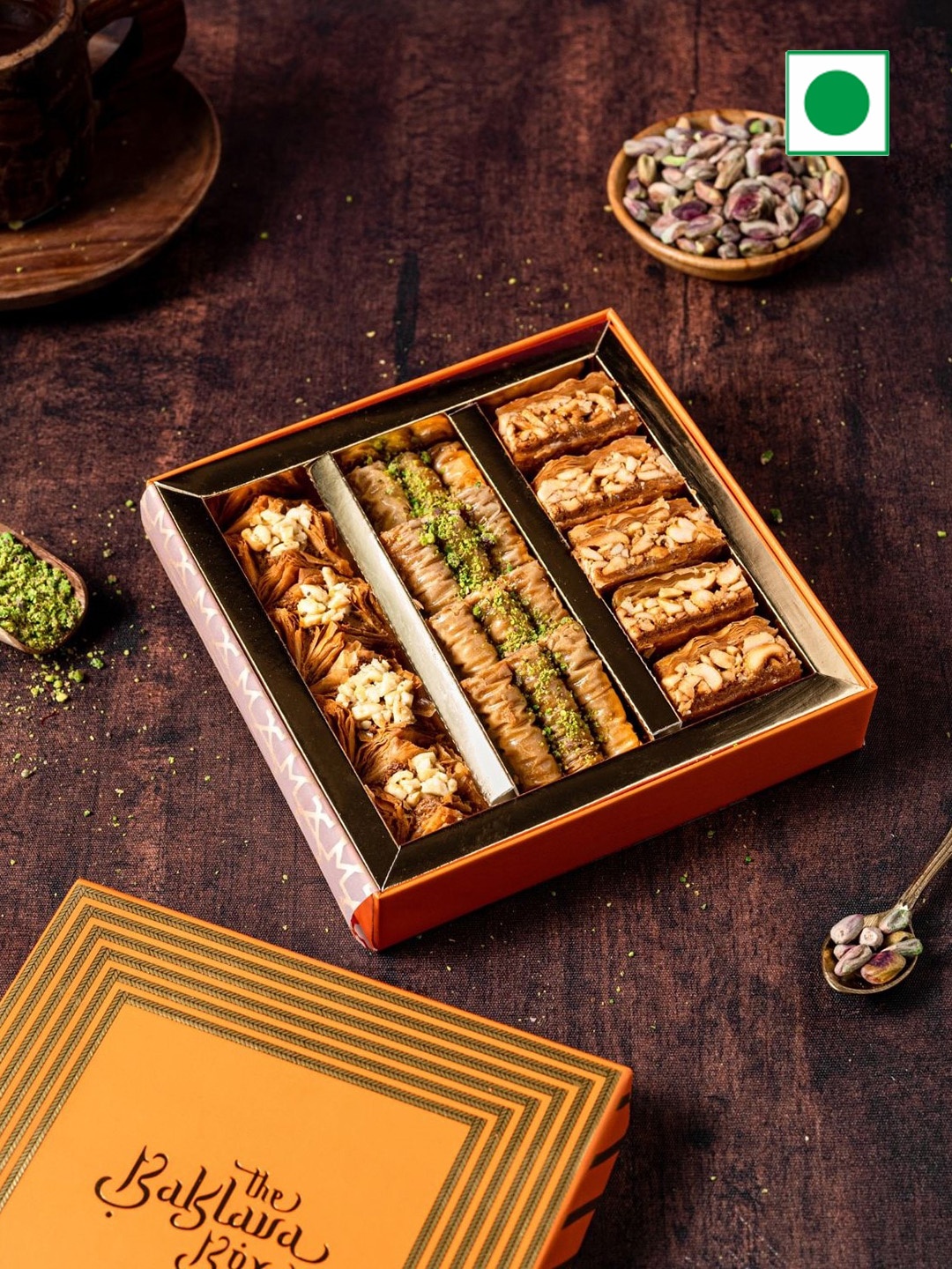 

The Baklava Box Luxe Sweets-250gm, Orange