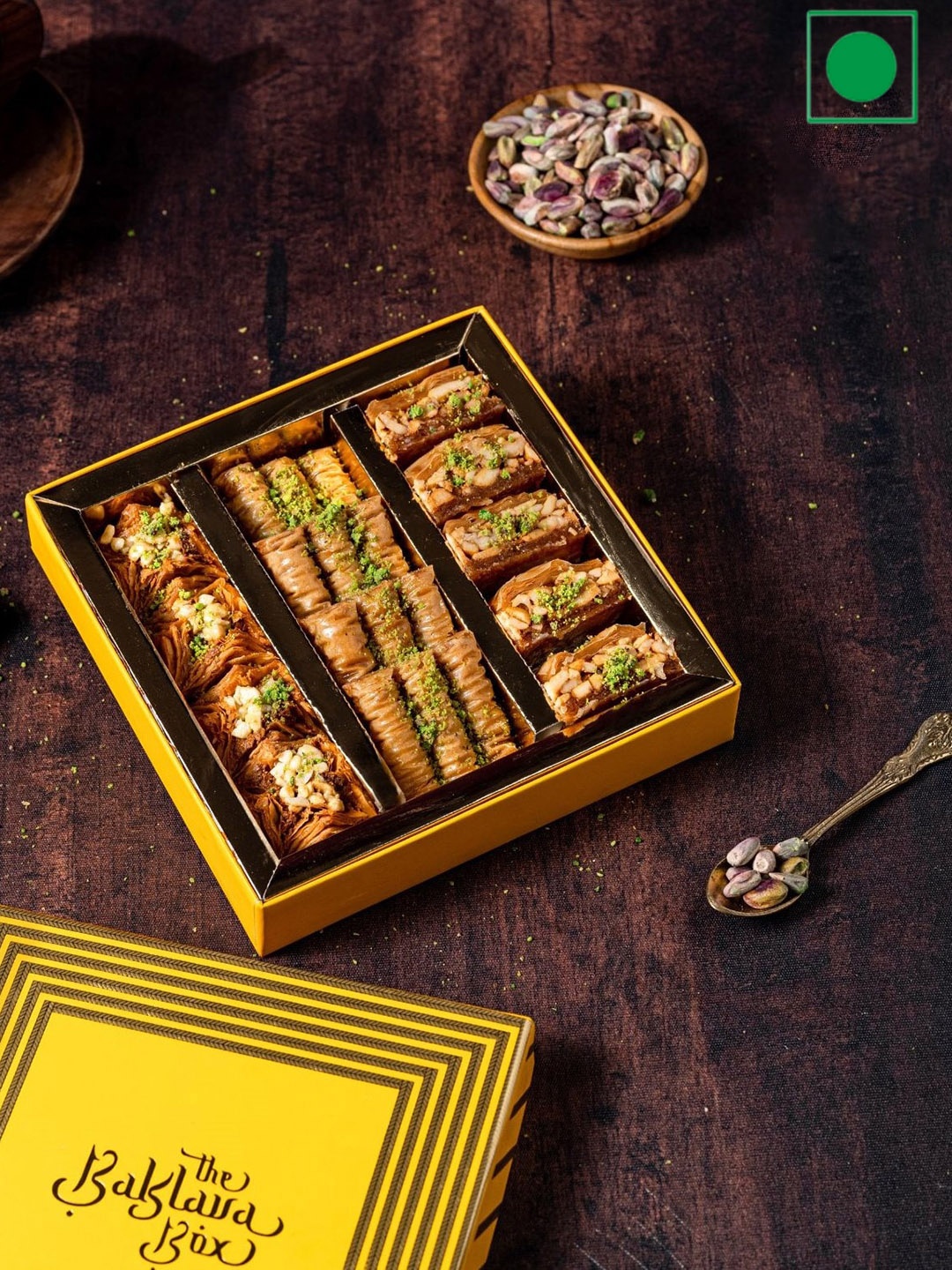 

The Baklava Box Amber Sweets-250gm, Yellow