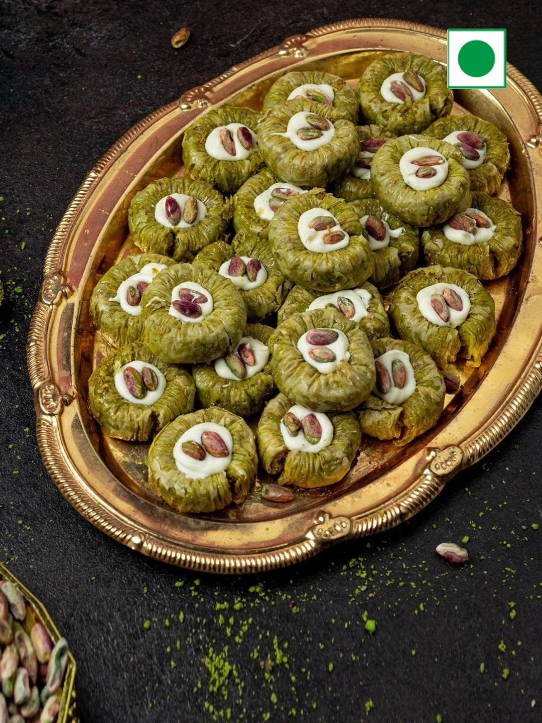 

The Baklava Box Pasha Pista Sweets-500gm, Blue