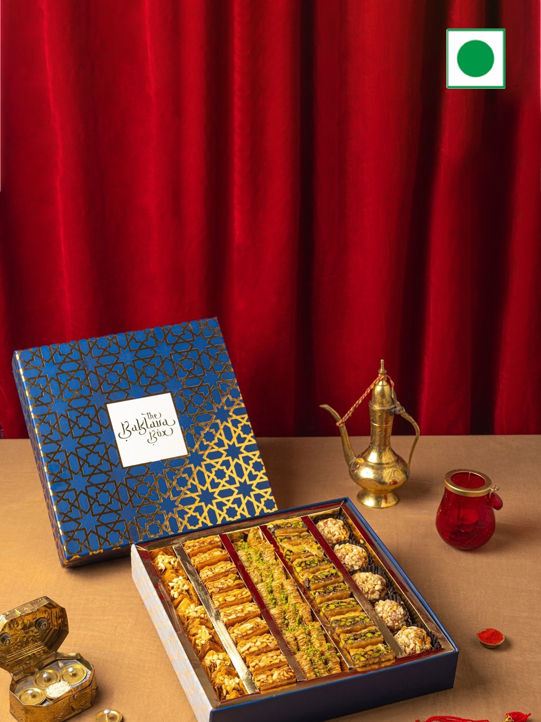 

The Baklava Box Assorted Sweets-750gm, Blue