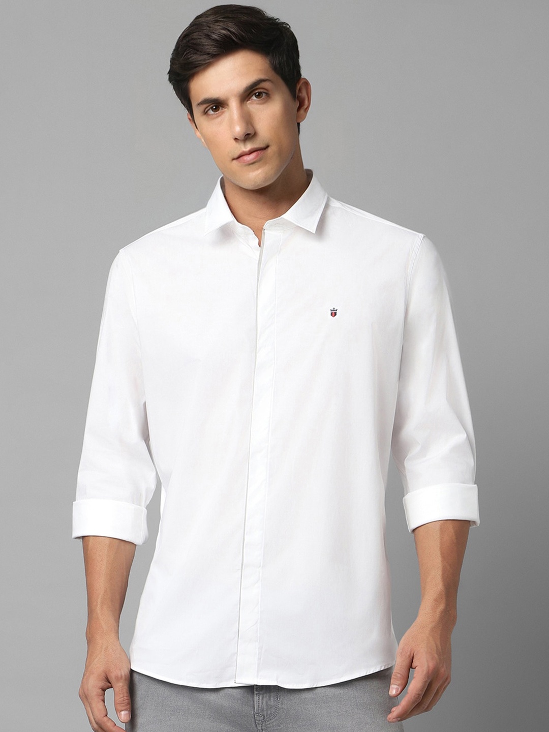 

Louis Philippe Sport Slim Fit Opaque Casual Shirt, White