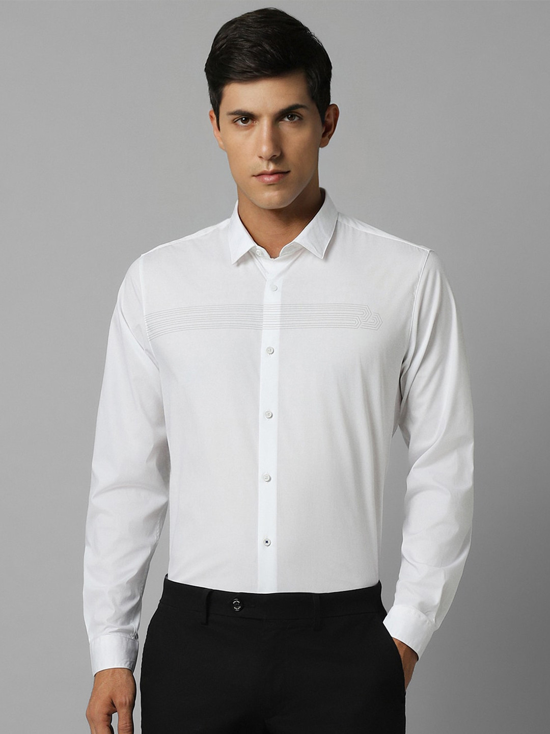 

Louis Philippe Sport Slim Fit Spread Collar Long Sleeve Casual Shirt, White