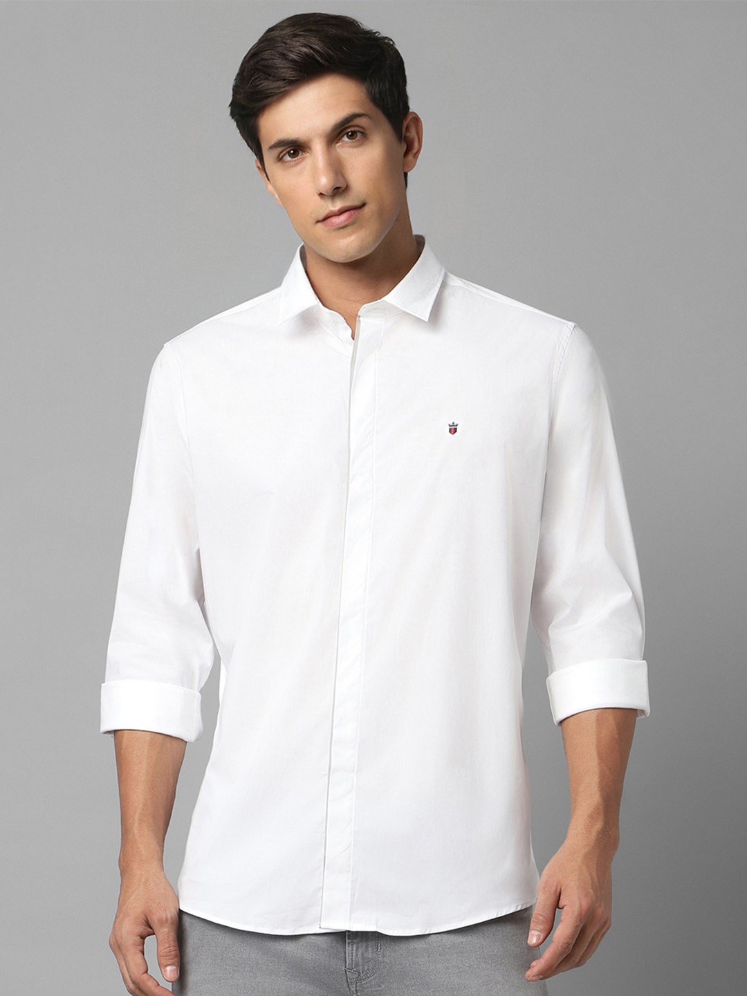 

Louis Philippe Sport Slim Fit Opaque Casual Shirt, White