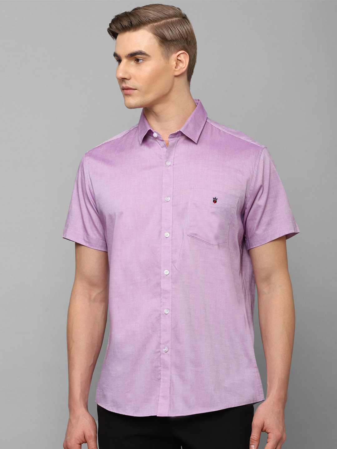 

Louis Philippe Sport Slim Fit Pure Cotton Casual Shirt, Purple