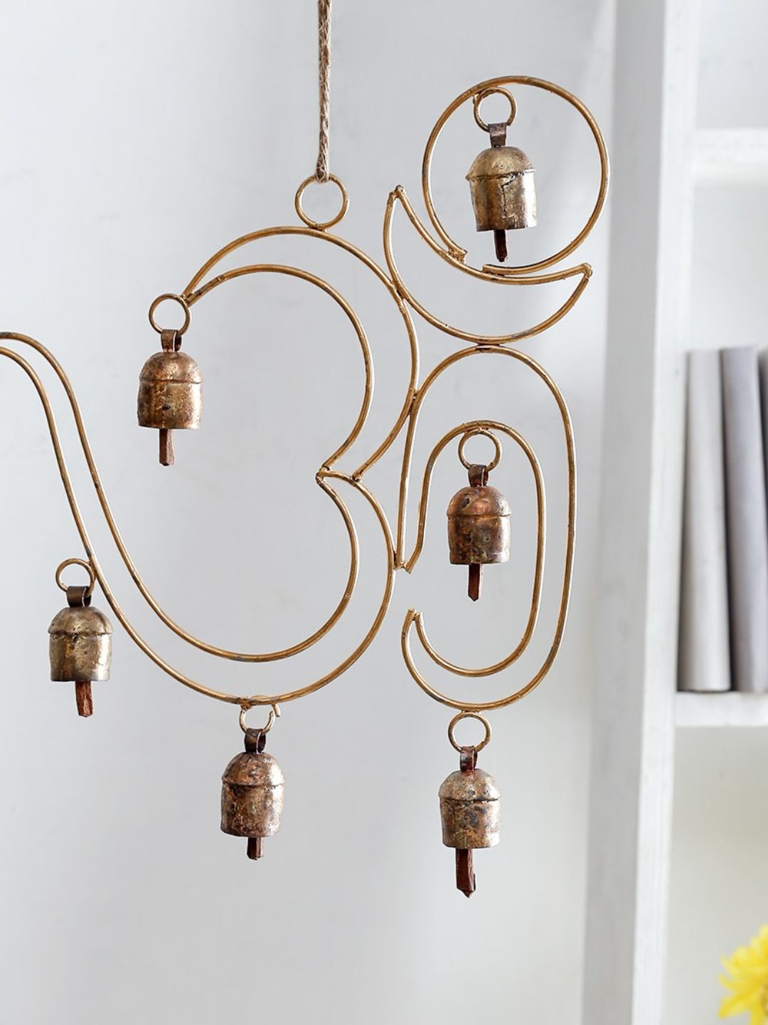 

Unravel India Copper Handmade Decorative Windchime, Gold