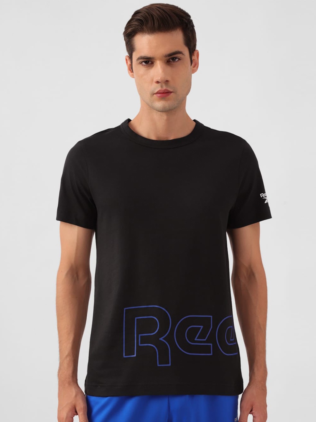 

Reebok Slim-Fit Pure Cotton T-Shirt, Black