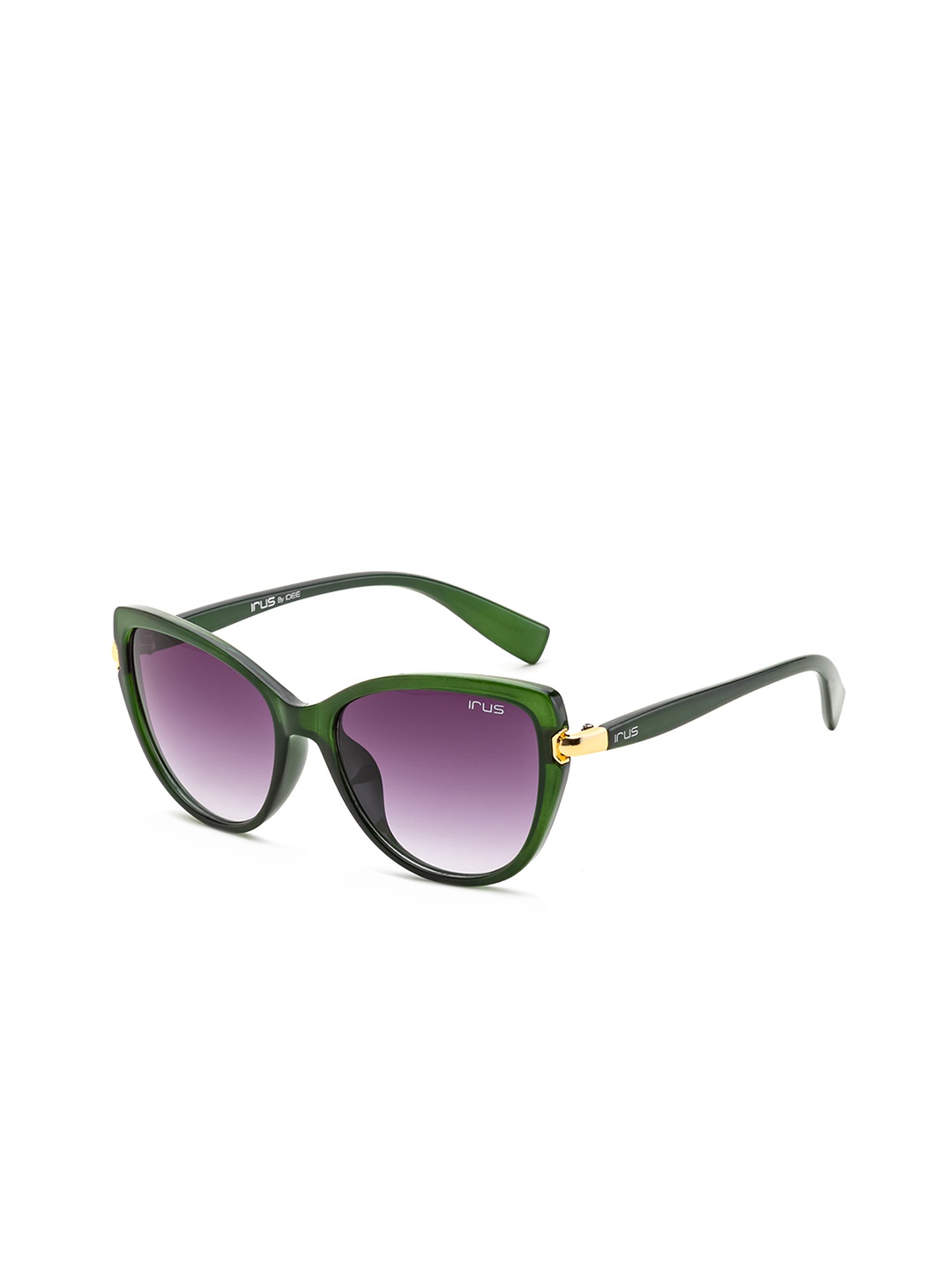 

IRUS by IDEE Women Cateye Sunglasses with UV Protected Lens IRS1206C3SG, Purple