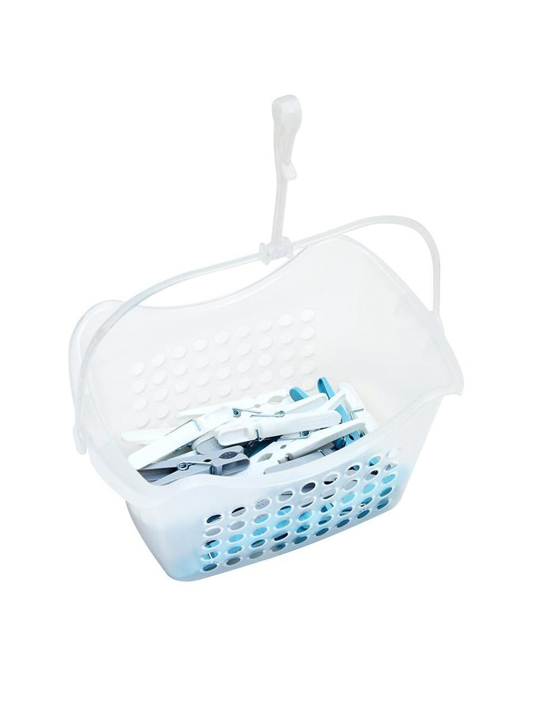 

Athome by Nilkamal 36 Pieces Cloth Drying Clips with Basket, White