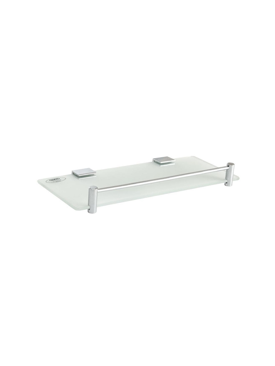 

Athome by Nilkamal Silver Toned Frosted Glass Wall Shelf