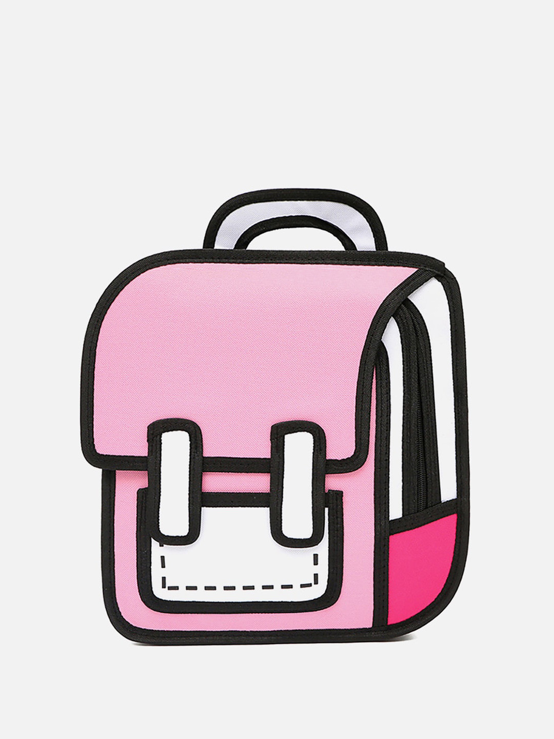 

Little Surprise Box LLP Kids Colourblocked Contrast Detail Backpack, Pink