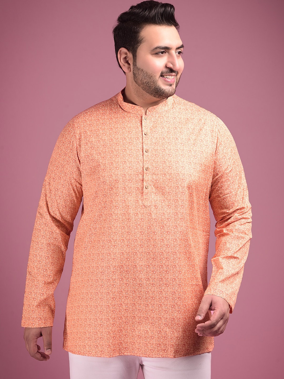 

Sztori Paisley Straight Kurta, Orange
