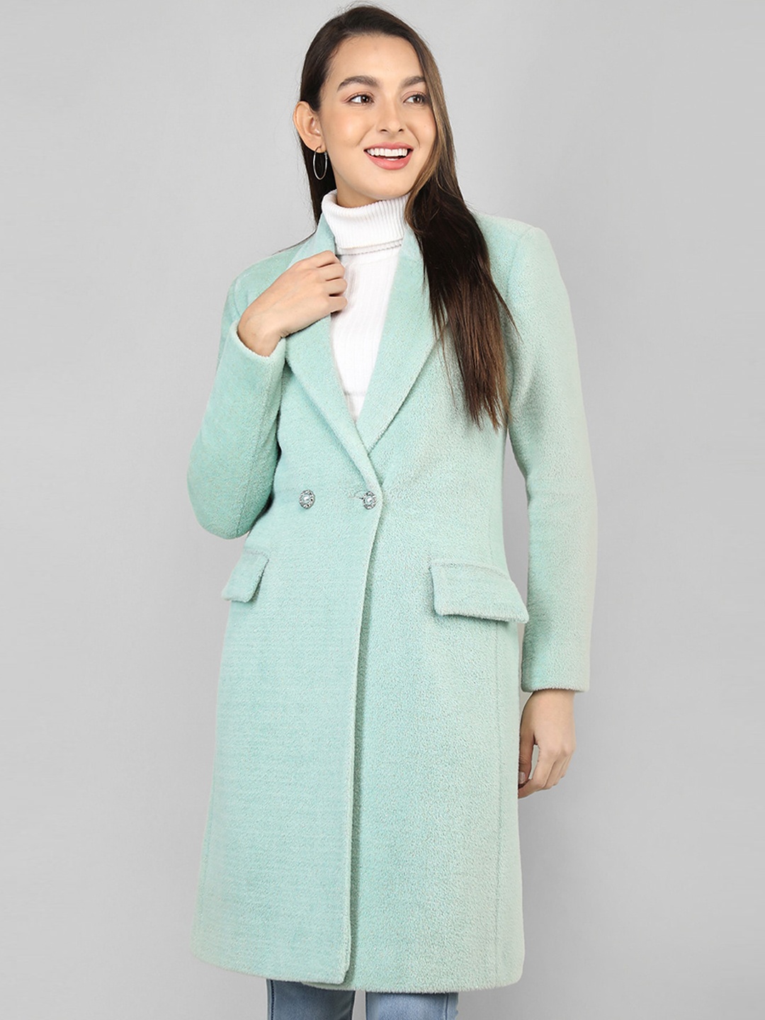 

Rage Double-breasted overcoat, Green