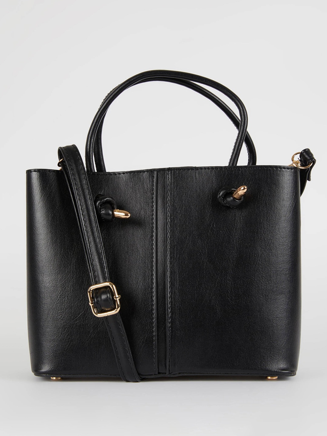 

DeFacto Textured Structured Handheld Bag, Black