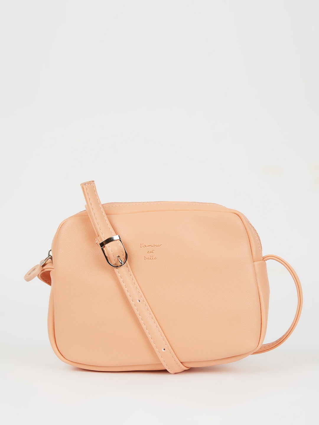 

DeFacto Structured Sling Bag, Peach