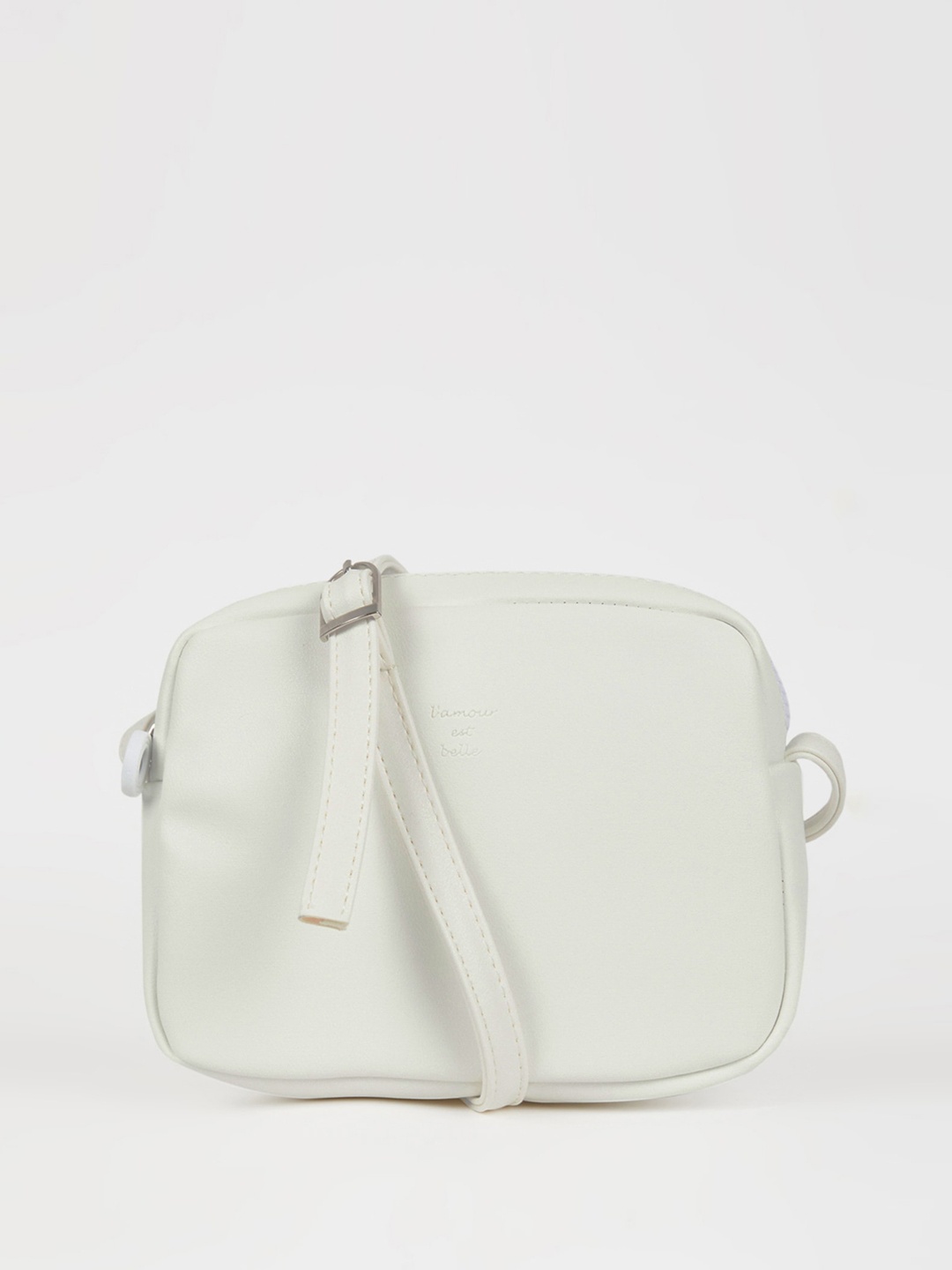 

DeFacto PU Structured Sling Bag, White