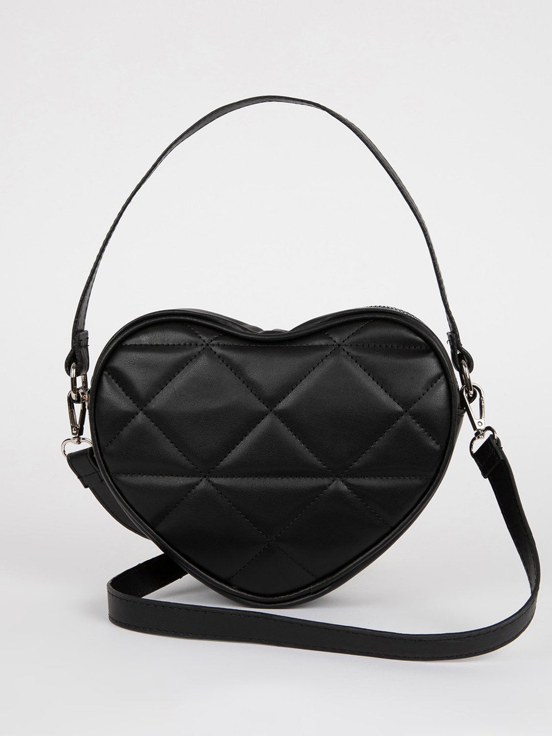 

DeFacto Quilted Structured Handheld Bag, Black