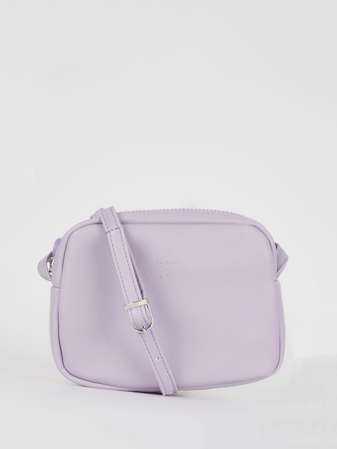 

DeFacto PU Structured Sling Bag, Lavender