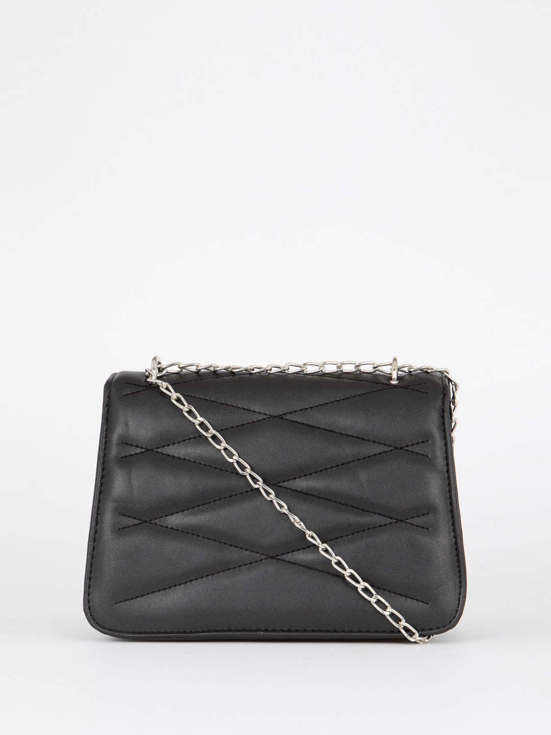 

DeFacto Structured Sling Bag with Quilted, Black