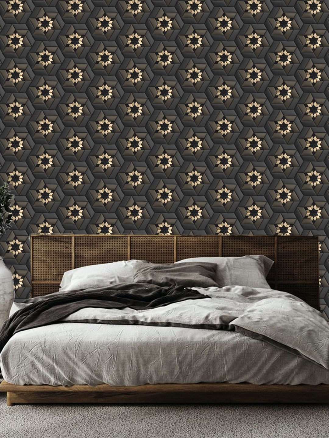 

WallDaddy Black Self Adhesive Wallpaper