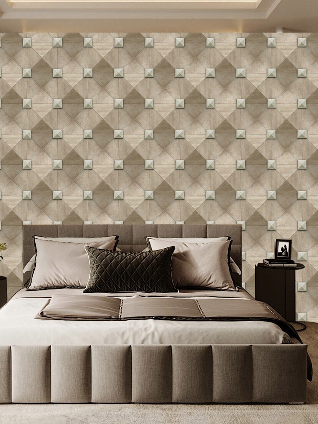 

WallDaddy Brown Magnum Design Self Adhesive Wallpaper
