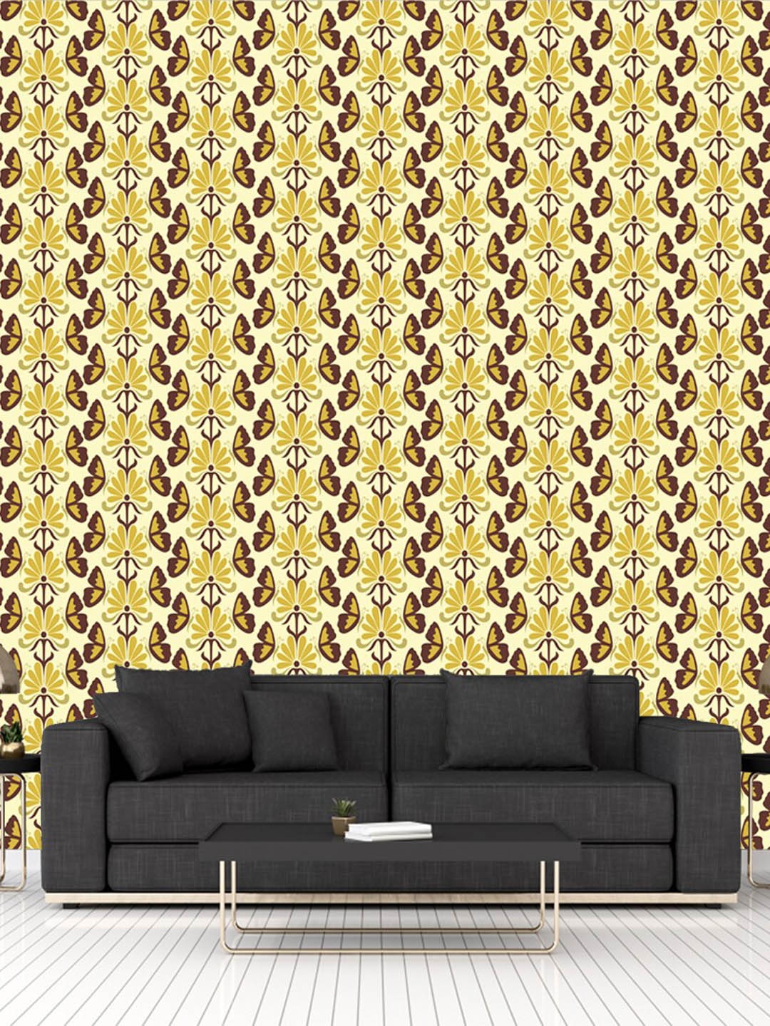 

WallDaddy Yellow Self Adhesive Wallpaper