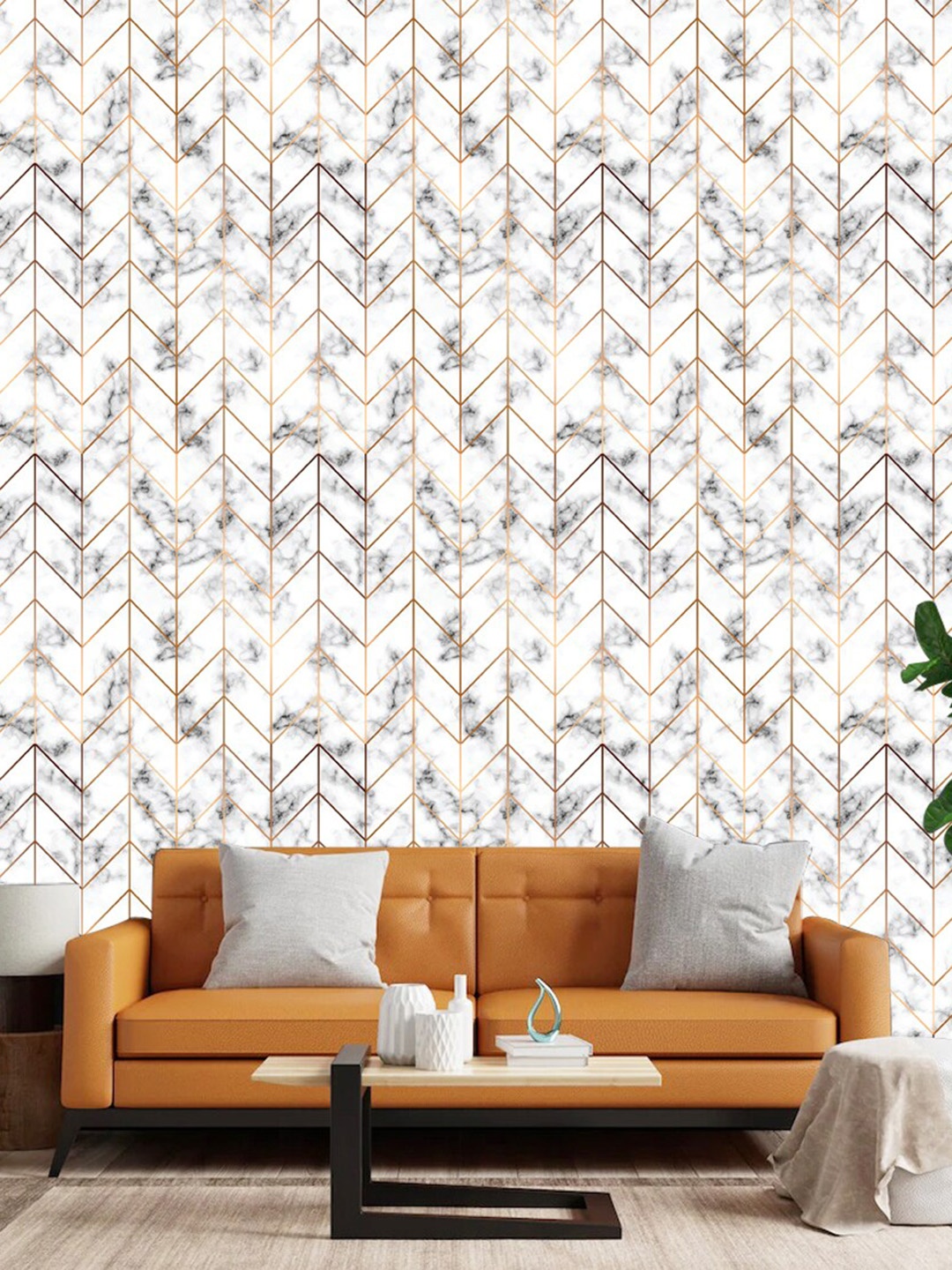 

WallDaddy White Self Adhesive Wallpaper
