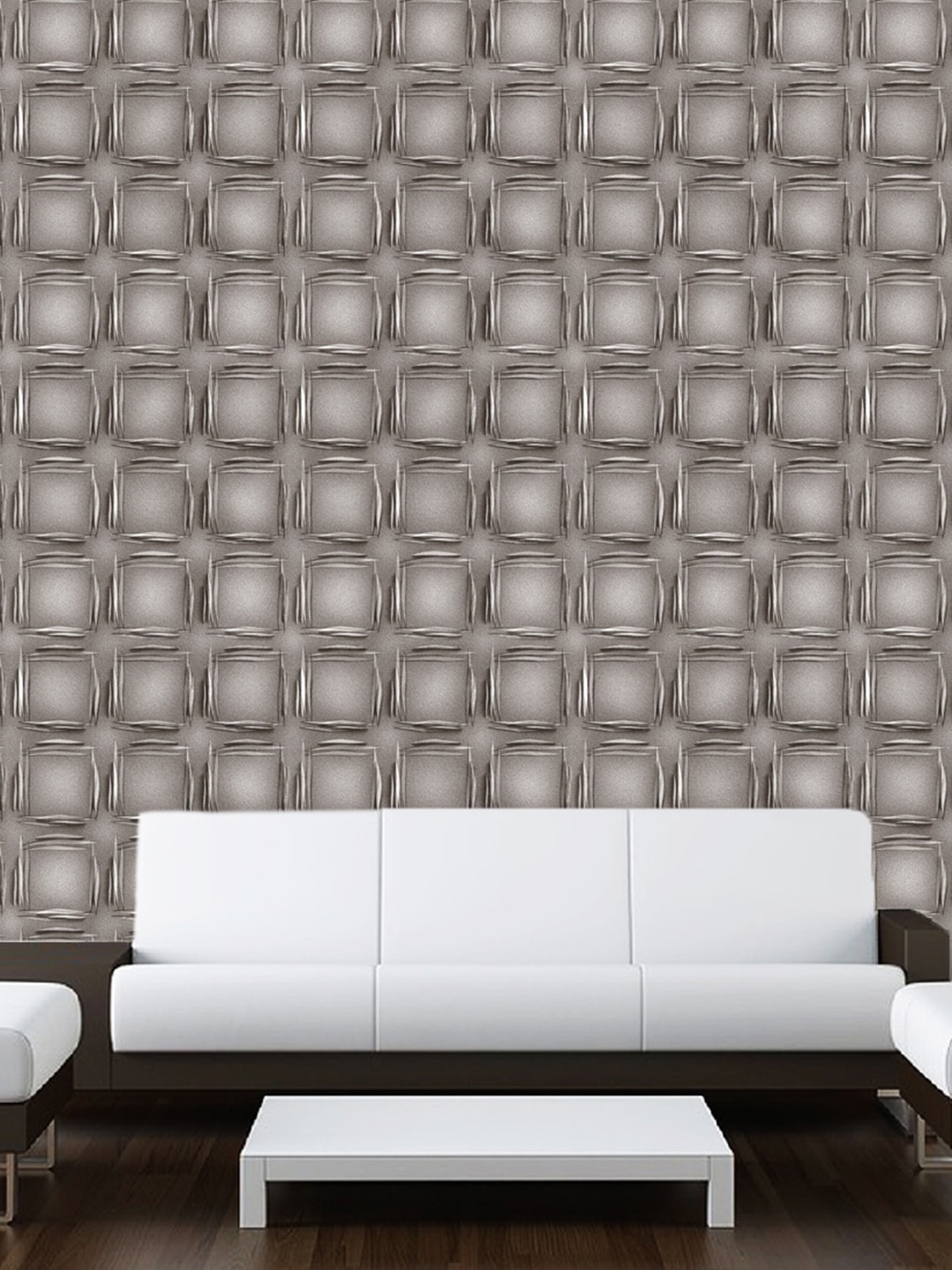 

WallDaddy Grey Geometric Design Self Adhesive Wallpaper