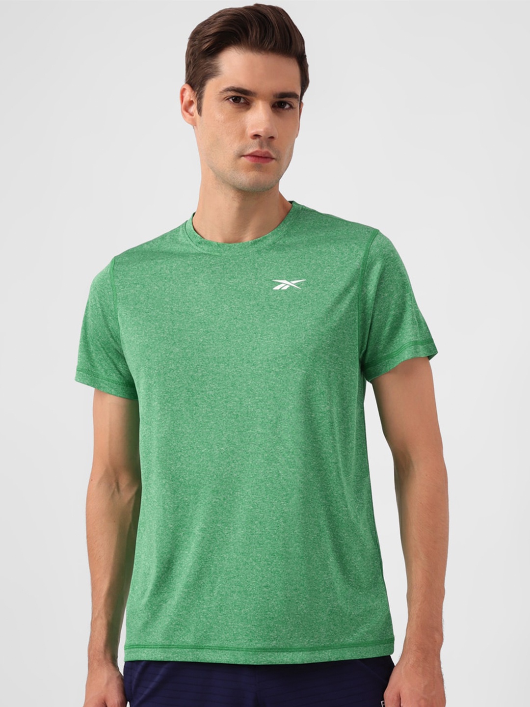 

Reebok Round Neck Slim-Fit T-Shirt, Green