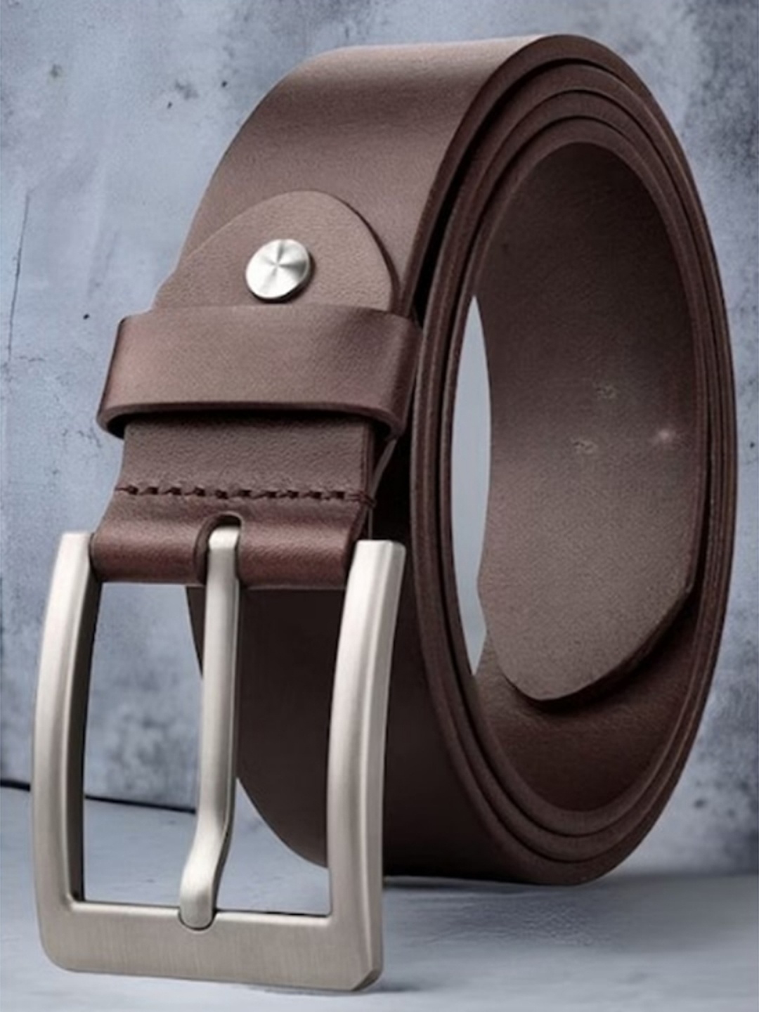 

WINSOME DEAL Men Leather Formal Belt, Brown
