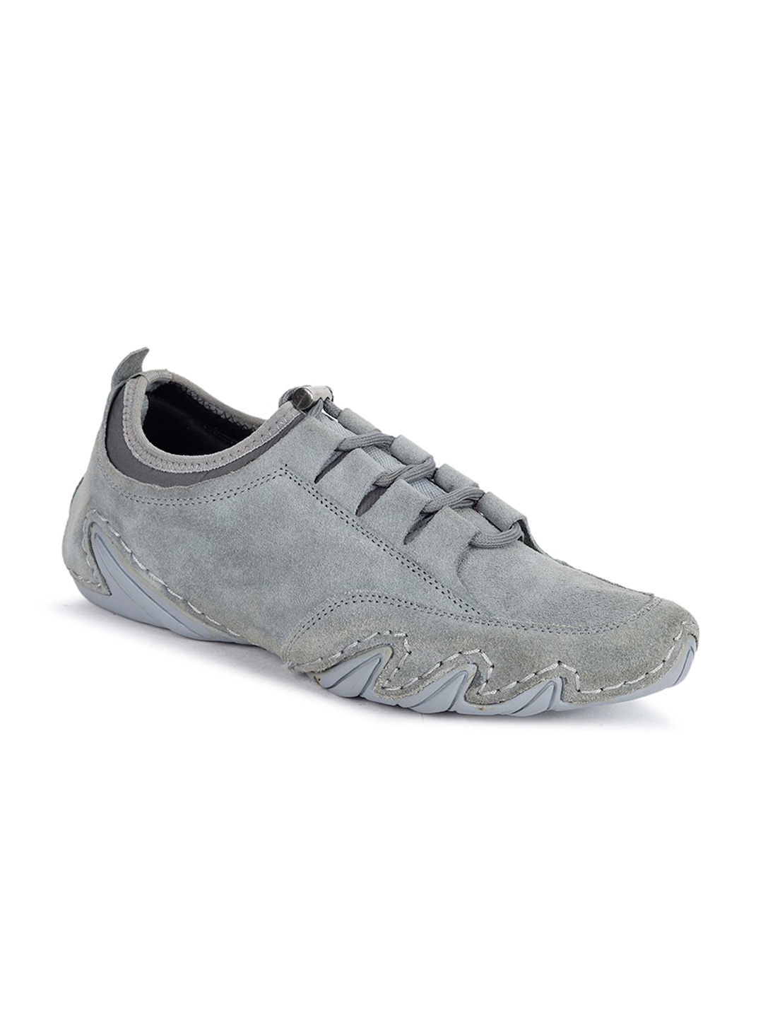 

FOUR STAR TRUCK SALES Men Comfort Insole Suede Lace-Up Sneakers, Grey