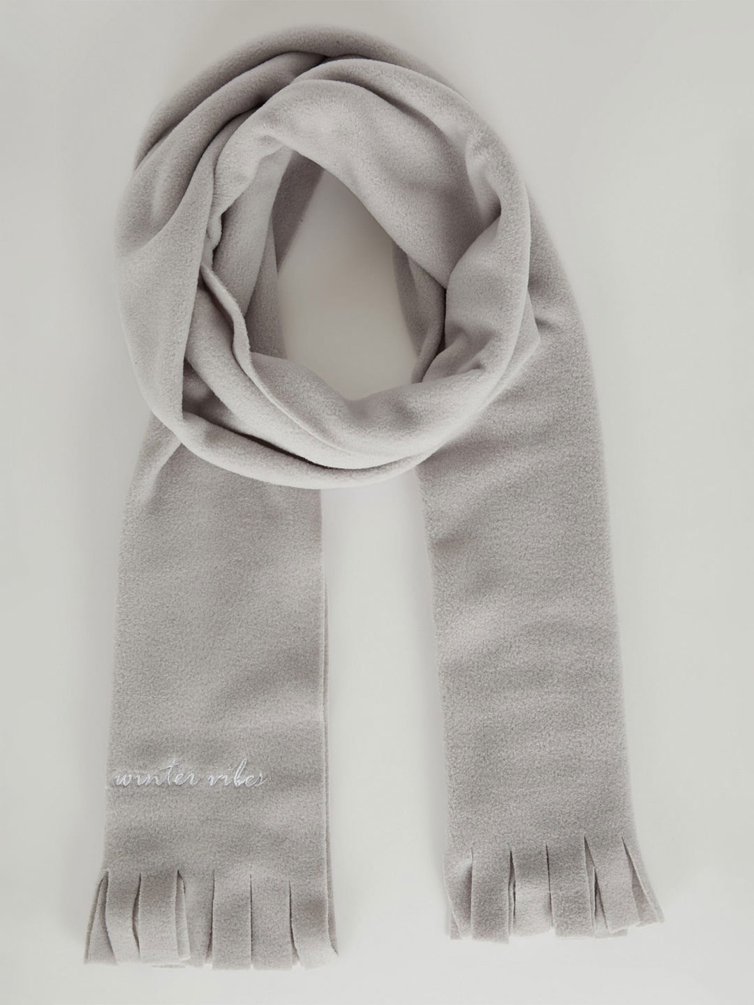 

DeFacto Frayed Border Scarf, Grey