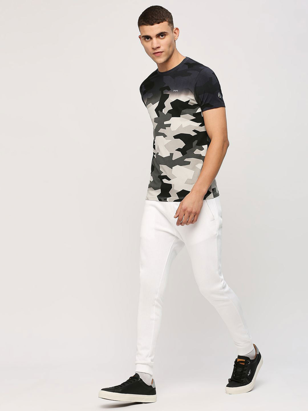 

Pepe Jeans Camouflage Printed Slim Fit T-shirt, Black