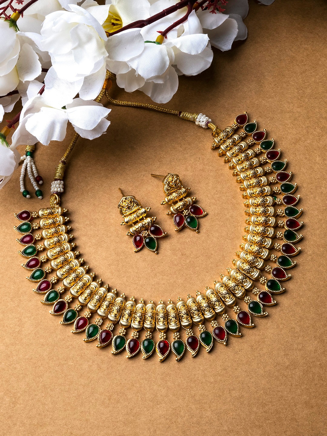 

StileAdda Gold Plated Stone Studded Jewellery Set