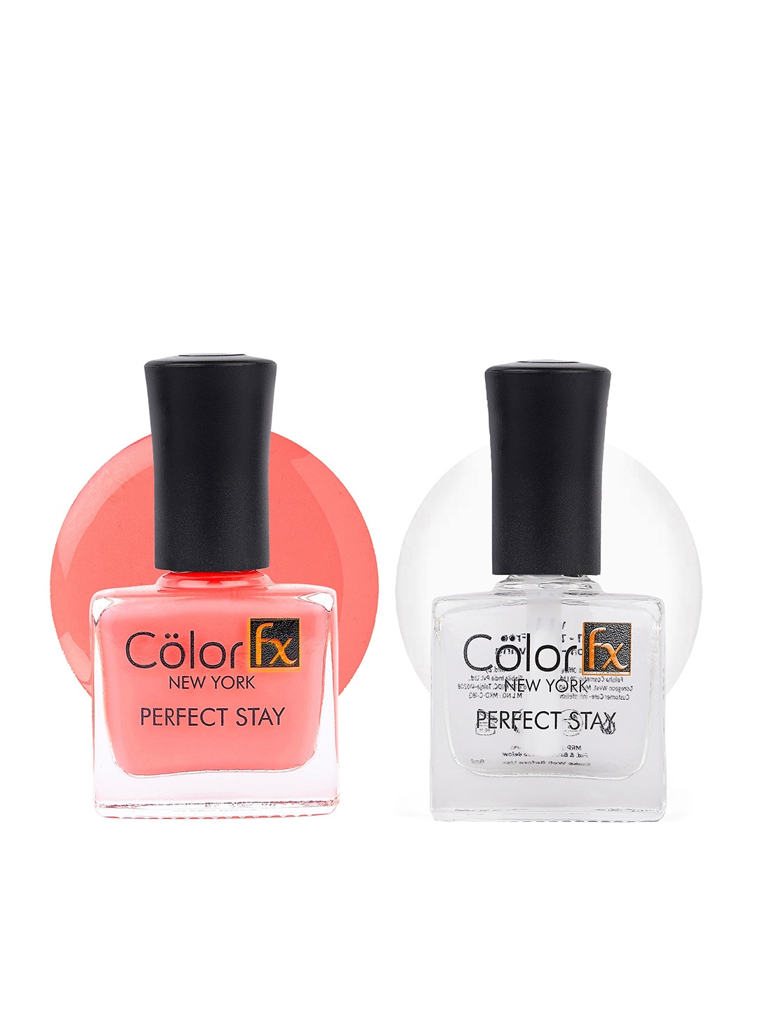 

Color Fx Perfect Stay 2Pcs Long Lasting Nail Enamel - 9ml Each - 122-151, Pink