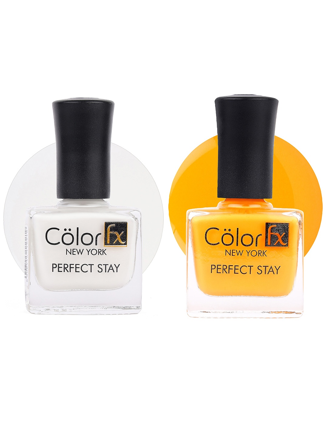 

Color Fx Set Of 2 Perfect Stay Long Lasting Nail Enamel - 9ml Each - 129 -132, White