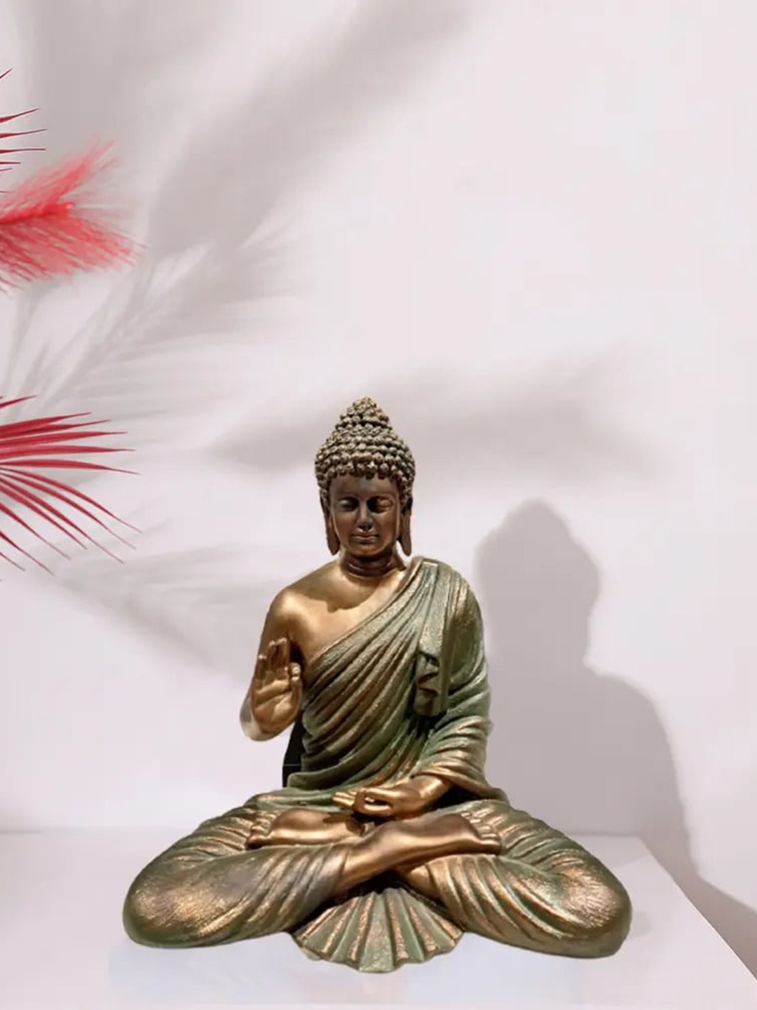 

Order Happiness Brown Textured Buddha Idol Figurine Showpieces