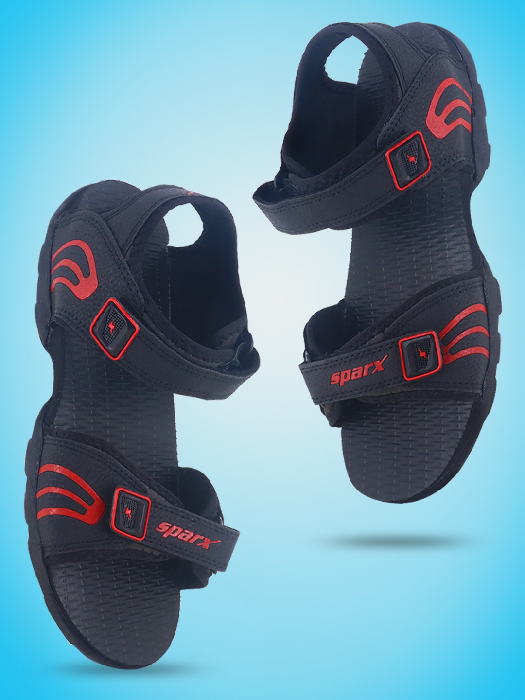 

Sparx Men Black Sports Sandals