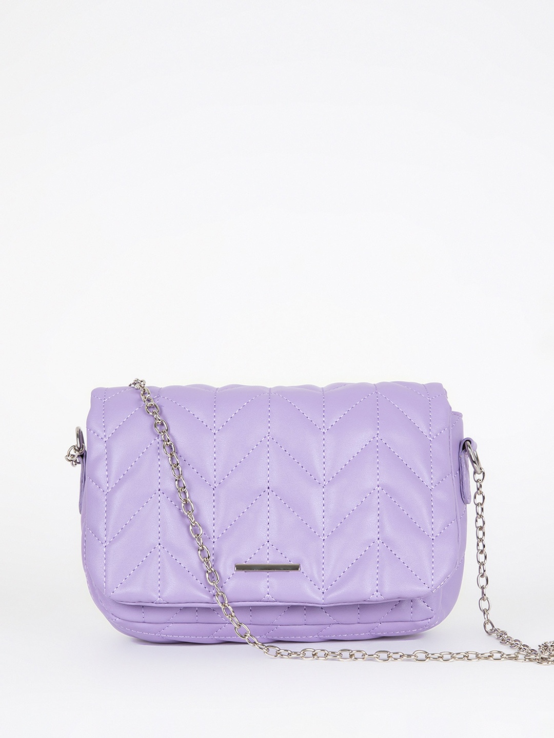 

DeFacto Structured Sling Bag with Quilted, Lavender